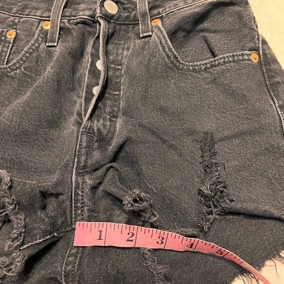 Levi’s ribcage button up shorts womens size 24 - Picture 4 of 9